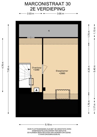 Floorplan - Marconistraat 30, 1433 KK Kudelstaart